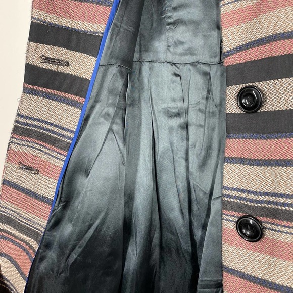 ANTHROPOLOGIE Elevenses Pattern Maker's Striped Coat 2 - Picture 10 of 13